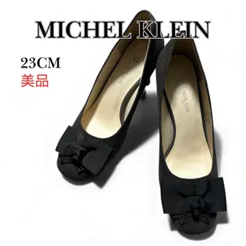 MICHEL KLEIN 미쉘클랑 23cm 스웨이드 느낌 리본 새상품급