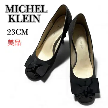 MICHEL KLEIN 미쉘클랑 23cm 스웨이드 느낌 리본 새상품급