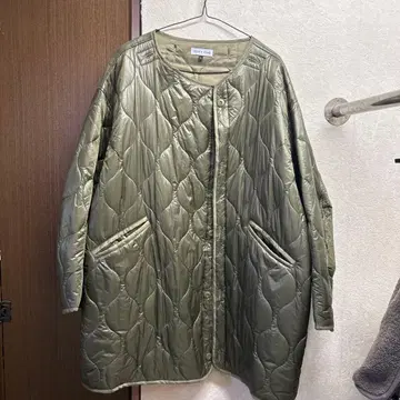 FREAK'S STORE 퀼팅 자켓 L 사이즈 올리브 그린