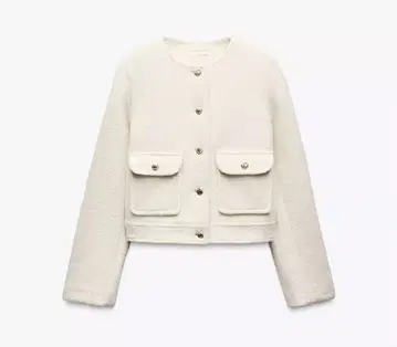 ZARA 부클레 가디건 S