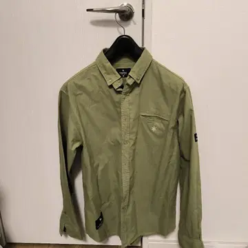 TNOC 올리브 그린 긴팔 셔츠