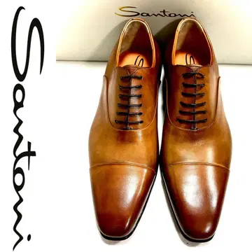 새상품 SANTONI 최고급 라인 18만 4천엔 파티누 비즈니스 슈즈