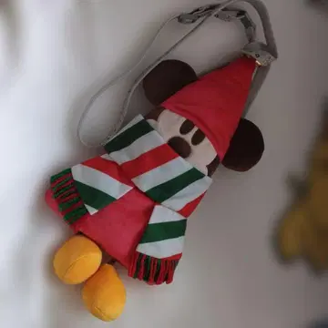 미키 크리스마스 봉제 인형 숄더 포함