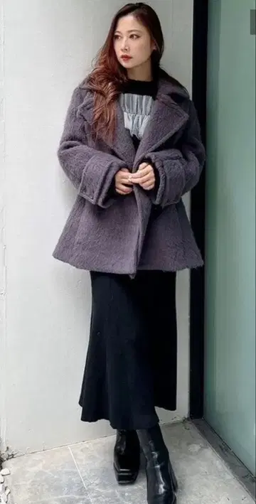 머큐리 듀오 샤기 미들 코트