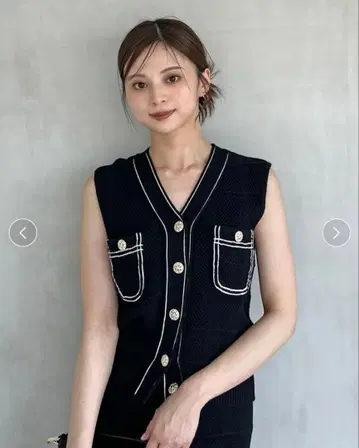 Sustainable 스트럭처 니트 베스트