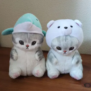 mofusand 모프 샌드 바다 생물 냥 봉제 인형 돌고래 화이트 북극곰