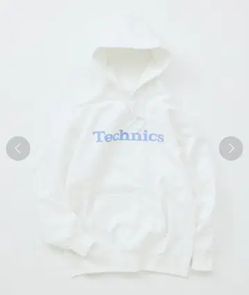 Technics 로고 후드티 화이트