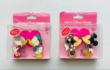 도쿄 디즈니 리조트 도날드 데이지 클립 미키 미니 2세트
