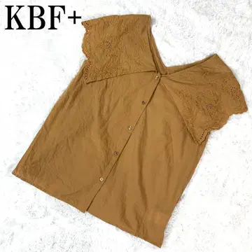 KBF 플러스 슬리브리스 블라우스 브라운 One B5555