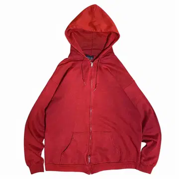 70s 80s USA제 빈티지 페이드 지퍼 후드티 한쪽 지퍼 후디