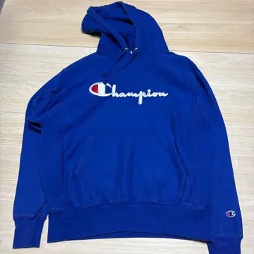 Champion Reverse Weave 후드티 M 파랑