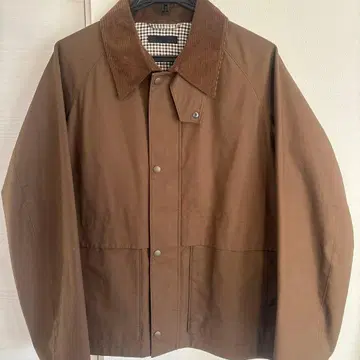 브라운 스웨이드 옷깃 자켓/UNIQLO