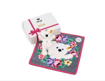 니혼바시 미츠코시 FEILER 손수건 steiff 테디베어 키링