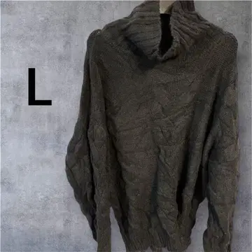 니트 [ L ] 블랙 하이넥