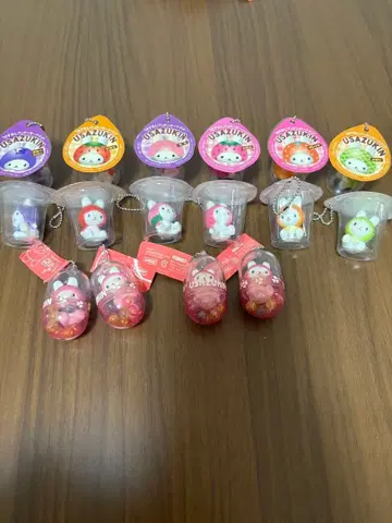 [ 새상품 ] 헤이세이 레트로 Usazukin 캐릭터 스트랩 세트