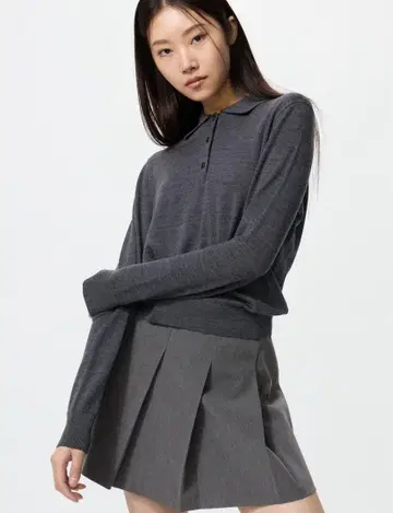 UNIQLO 메리노 폴로 스웨터