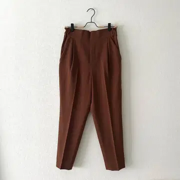 [쉽스] 센터 프레스 테이퍼드 팬츠 [38] 브라운 일본제