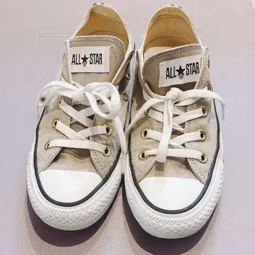 올스타 컨버스 스니커즈 로우컷 ITL 그레이 골드