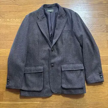 Eddie Bauer 울 네프 테일러드 자켓 XL 헤링본