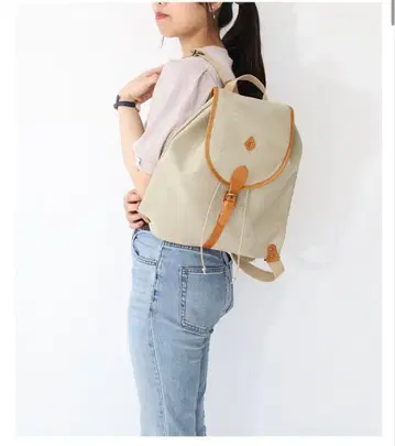 CLEDRAN 베이지 백팩 중형