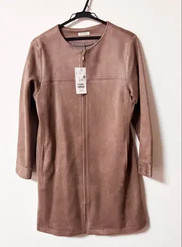 택 포함 새상품 Honeys 스웨이드 롱 자켓 M 허니즈