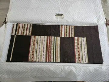 키야타 오비 다크 브라운 빨간색 그린 모던