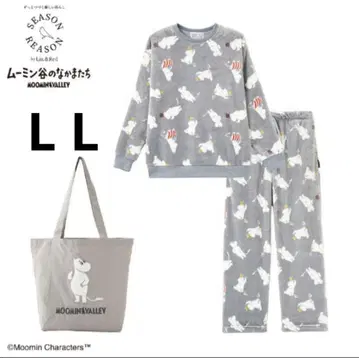 새상품 무민 파자마 룸웨어 토트백