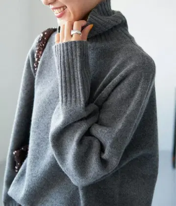 spic&span 울 캐시미어 터틀넥 풀오버