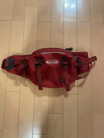 00s montbell 웨스트 파우치 빨간색
