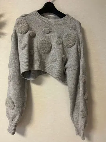 엔폴드 크롭 풀오버 니트 38 사이즈