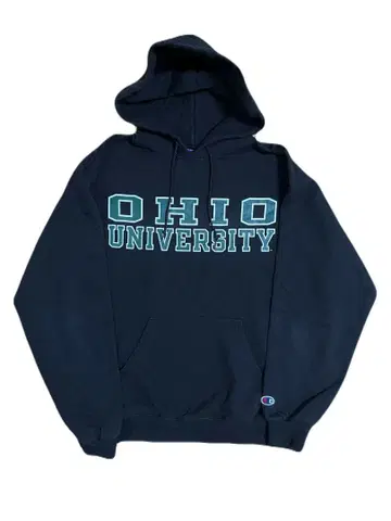 구제 Champion 오하이오 대학 칼리지 로고 맨투맨 후드티 M