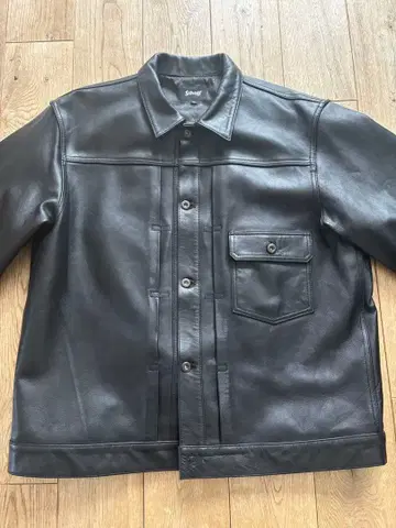 샷 가죽 트래커 자켓 XL 새상품급