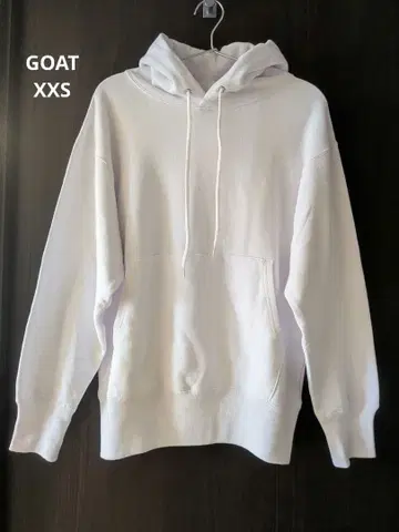 GOAT 파일 안감 후드 맨투맨 화이트 XXS