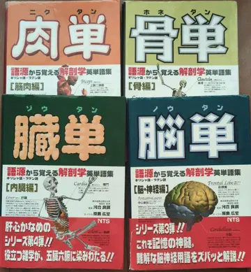 어원부터 외우는 해부학 영단어편 [육단] [골단] [장단] [뇌단] 세트