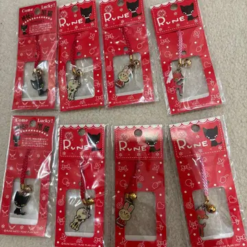 캐릭터 스트랩 8개 세트