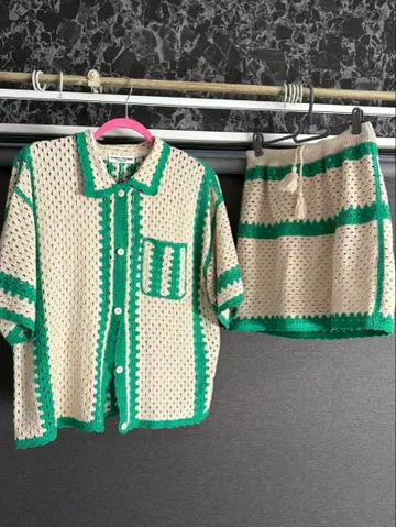 RODEO CROWNS WIDE BOWL 가디건&스커트 셋업