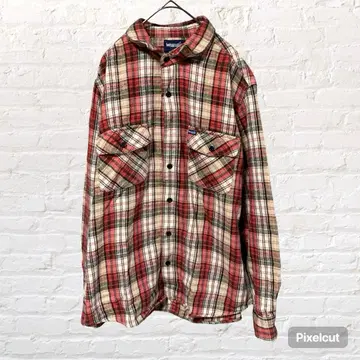 12229 Wrangler 랭글러 플란넬 셔츠 체크 셔츠 XL 구제 의류