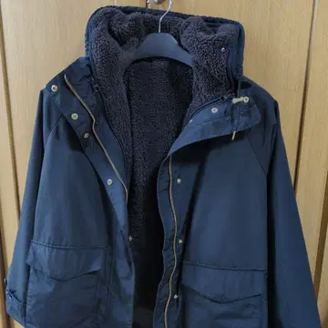 블랙 플리스 라이닝 마운틴 후드티