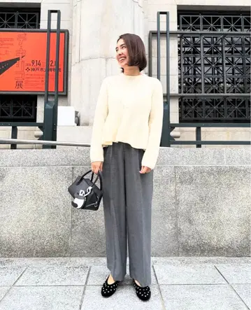 OHGA 페플럼 니트 페플럼 니트