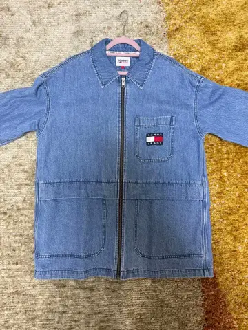 타미힐피거 라이트 블루 데님 자켓