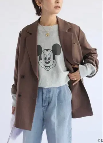 새상품급 저널 스탠다드 리룸 별주 champion 미키 맨투맨 L