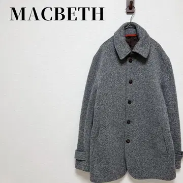 맥베스 스텐카라 코트 하프 기장 슬로우 탭 부착 방한 사이즈 L 그레이