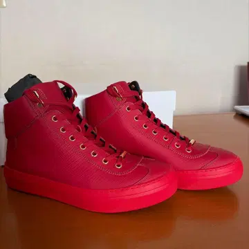 새상품 JIMMY CHOO 레드 하이컷 스니커즈!