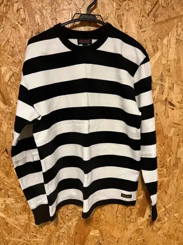 IRON HEART 스트라이프 긴팔 티셔츠