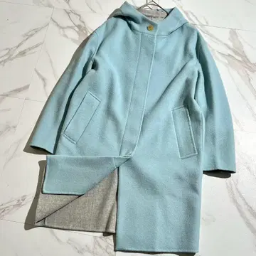 새상품급 현행 택 근년 매킨토시 런던 더블 페이스 후디드 코트