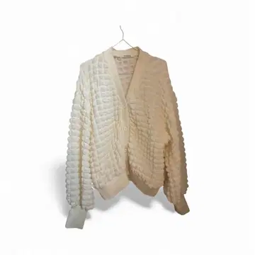 RADIATE 포코포코 소재 와플풍 가디건 아이보리 M