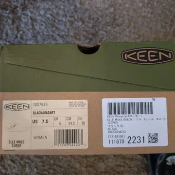KEEN 엘르뮬 스웨이드 샌들 US 7.5