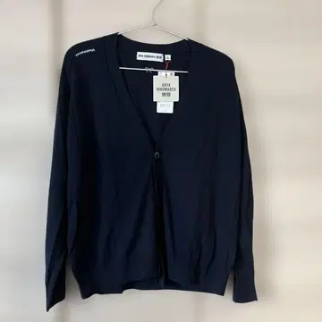 ANYA HINDMARCH UNIQLO V넥 가디건 네이비