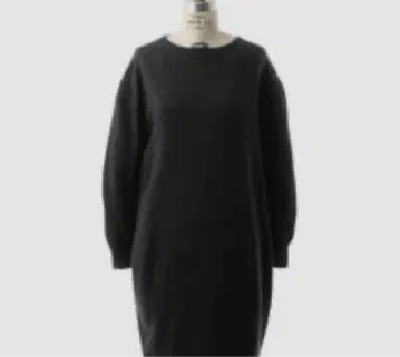 드로어 니트 원피스 튜닉 36 블랙