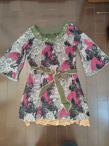 OzzOn 꽃무늬 튜닉